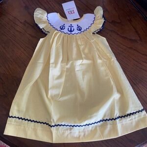 Mom&Me Smocked Anchor Dress 9months